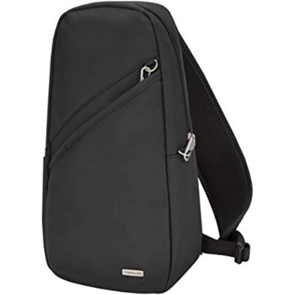 Anti-Theft Classic Sling Bag, Black, One Size